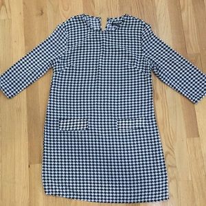 Beautiful black and white knee length dress.